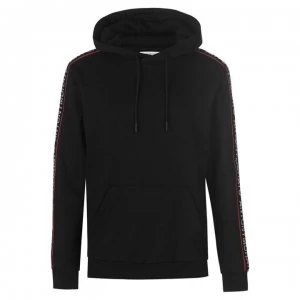 Image of Antony Morato Tape Logo Hoodie - Black 9000
