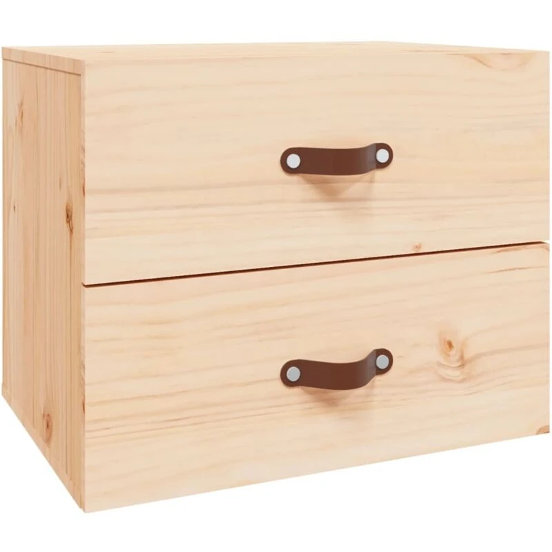 Image of Vidaxl Wall-mounted Bedside Cabinet 50X36X40 Cm, Brown 820976