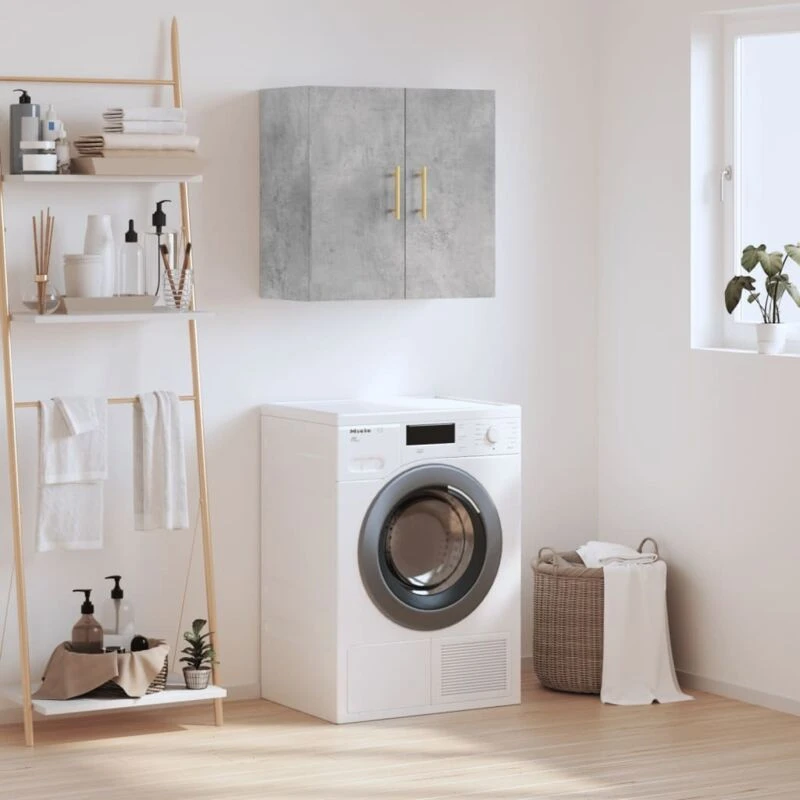 Image of VIDAXL Wall Cabinet Concrete Grey 60x31x60cm Engineered Wood Vidaxl 829952