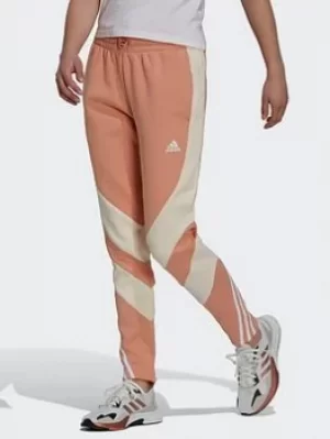 Image of adidas Sportswear Colorblock Tracksuit Bottoms, Black/White, Size XL, Women