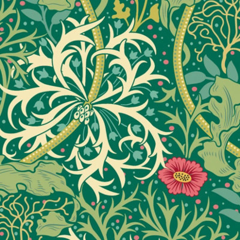 Image of Hoopla Walls Seaweed Garden Emerald Smooth Matt Wallpaper