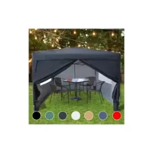 Image of BIRCHTREE Pop Up Gazebo 3X3M Black