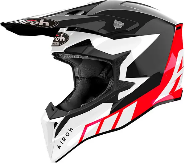 Image of Airoh Wraaap Reloaded Red Black Offroad Helmet XL