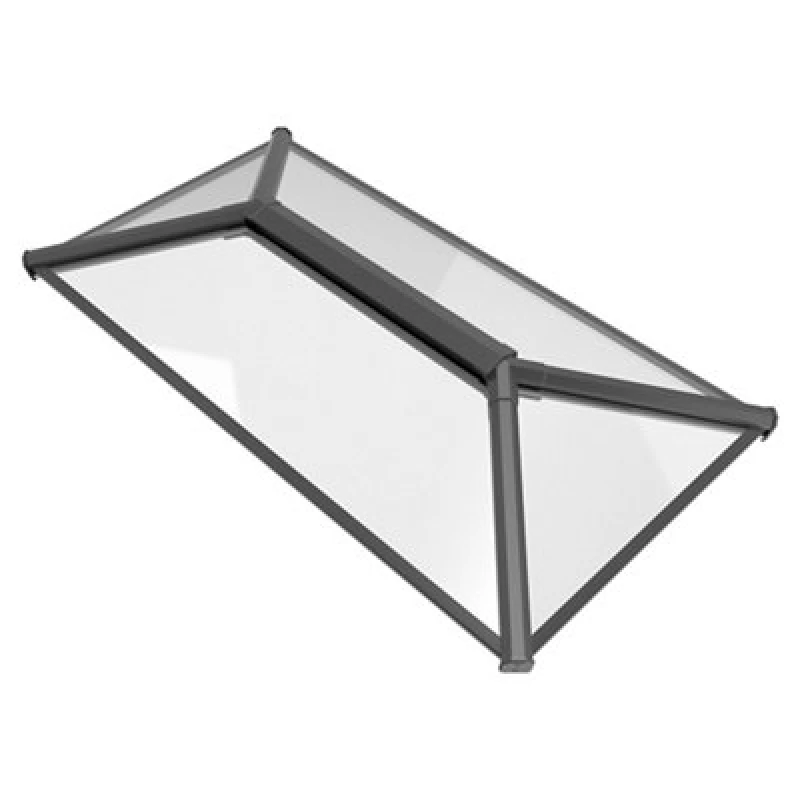 Image of Crystal Aluminium Skylight Roof Grey 7016 Ext White Int 2000Mmx1000Mm LANGRW2010