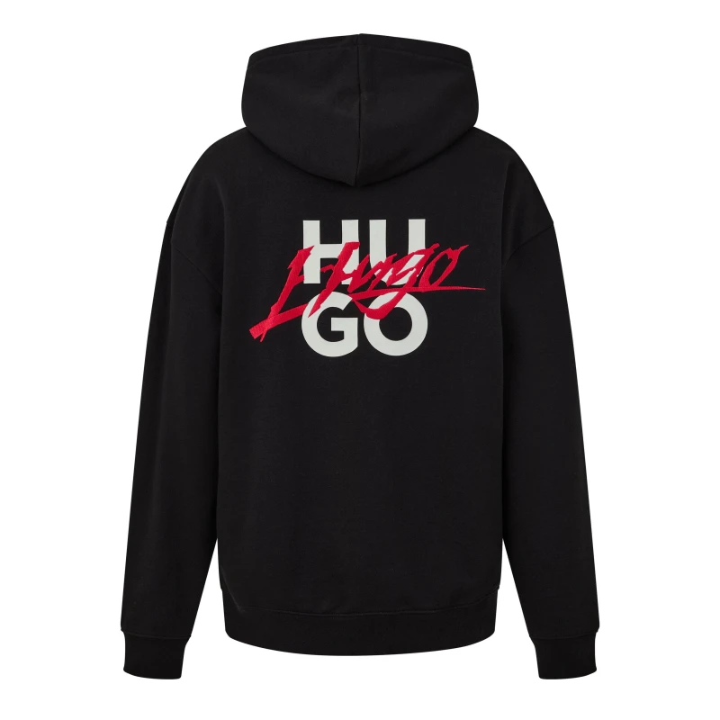 Image of Hugo Logo Hoodie - Black L
