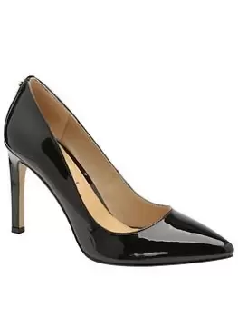 Image of Ravel Edson Black Patent Heeled Court Shoe, Black, Size 5, Women