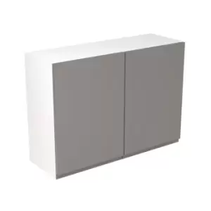 Image of KitchenKIT J-Pull Handleless 100cm Wall Unit - Matt Dust Grey