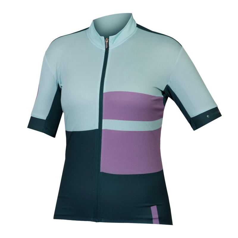 Image of Endura FS260 Print Short Sleeve Jersey Ladies Violet female 8 (XS)