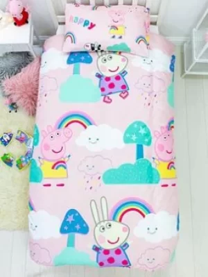 Image of Peppa Pig Storm Duvet Set Rotary, Multi