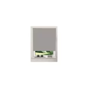 Image of Thermal Light Greyout Roller Blinds (165cm Drop) Trimmable (Light Grey, 90cm (35.43'))