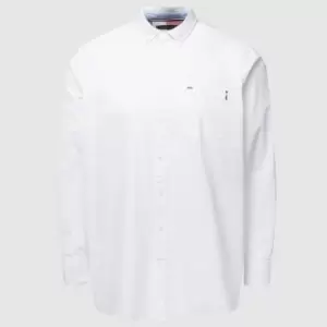 Image of Tommy Hilfiger Big & Tall Mens Solid Oxford Shirt - White - XXXXXL