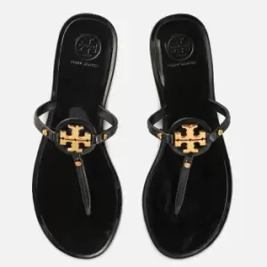 Image of Tory Burch Womens Mini Miller Jellie Toe Post Sandals - Perfect Black - UK 4