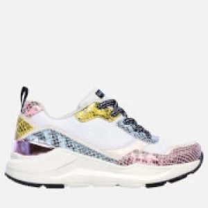 Image of Skechers Womens Rovina Jungle Vibes - White/Multi - UK 6