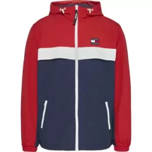 Image of Tommy Jeans Chicago Colorblock Windbreaker - Blue