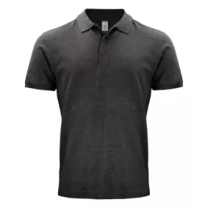 Image of Clique Mens Classic OC Polo Shirt (S) (Anthracite Melange)