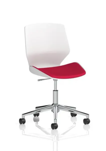 Image of Dynamic Office Solutions Napa Slim Arm 75cm Wide Armchair in Warwick Dolly Fabric with Socket NSS05828