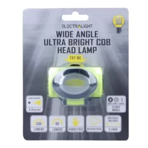 Image of Wide Angle Ultra Bright COB Head Lamp (200 Lumens)