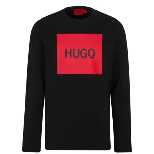 Image of Hugo Boss Duragol Large Logo Sweatshirt Black Size L Men