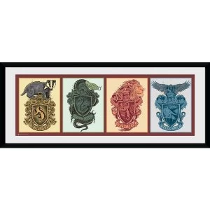 Image of Harry Potter House Animals Framed Collector Print