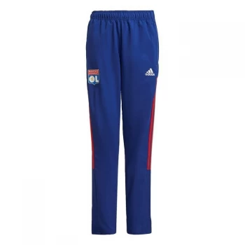 Image of adidas Olympique Lyonnais Tiro Presentation Tracksuit Bot - Victory Blue / Vivid Red