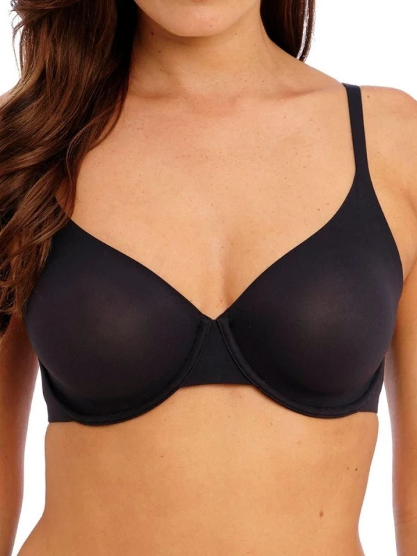 Image of Wacoal Womens non-padded underwired molded bra Wacoal Ines secret Noir Female 90F