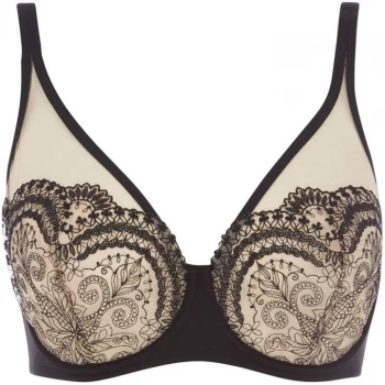 Image of Maison Lejaby Tatoo embroided full cup bra - Black