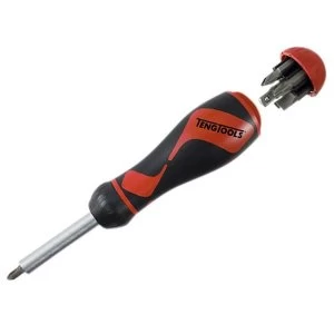 Image of Teng MDR908 Ratchet Driver & Bit Set of 6