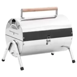 Image of Vidaxl Portable Tabletop Charcoal BBQ Grill Stainless Steel Double Grids