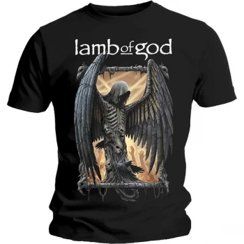 Image of Lamb Of God - Winged Death Unisex Large T-Shirt - Black