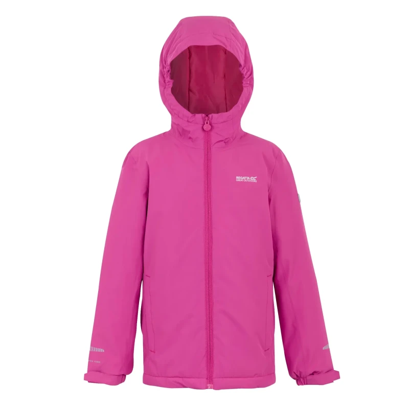 Image of Waterproof jacket for children Regatta Hurdle Rose Unisex 8/9 ans