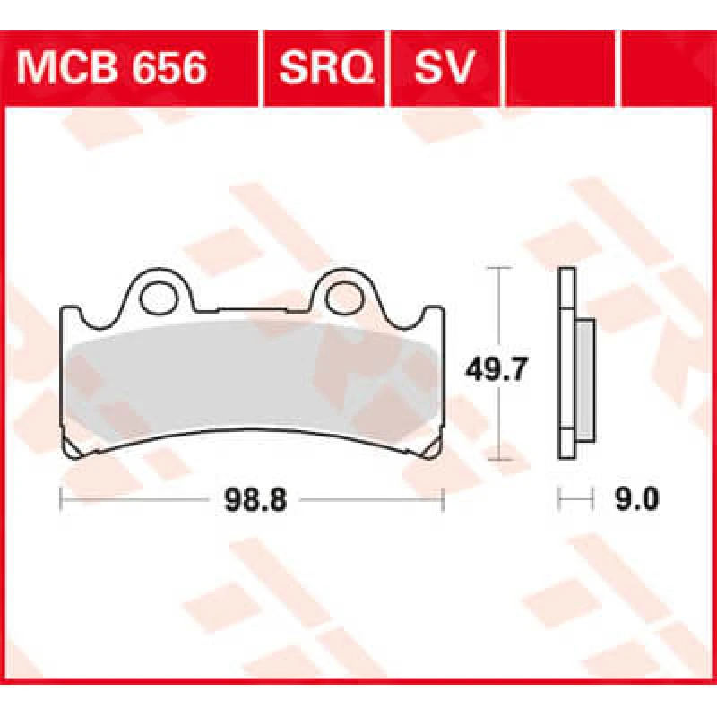 Image of TRW Lucas Brake pad MCB656