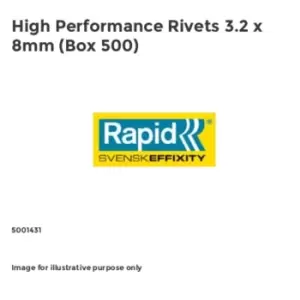 Image of Rapid High Performance Rivets 3.2 x 8mm (Box 500)