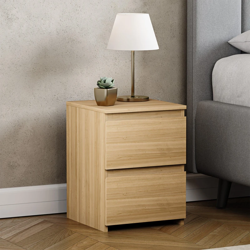 Image of Lassic Vida Designs Denver 2 Drawer Bedside Chest Pine unisex 2 Drawer