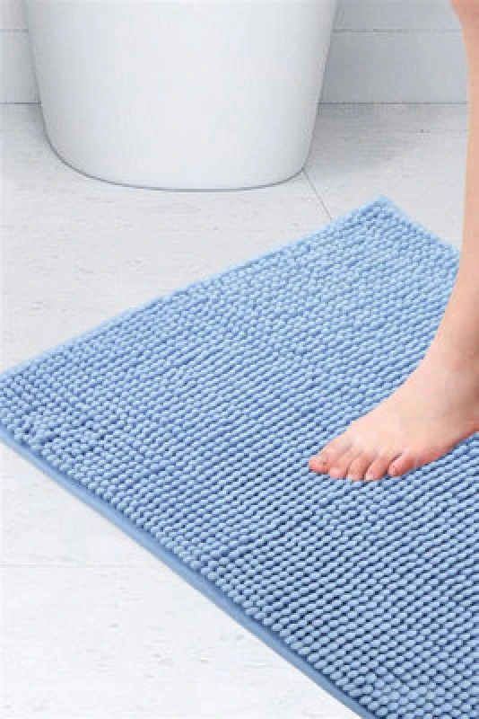 Image of EMMA BARCLAY Emma Barclay Noodle Shower Mat Bluebell 40x60cm Non-Slip Chenille Mat NOO4060BLB