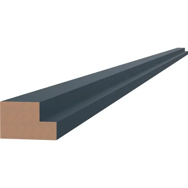 Image of Kitchen Kit Flatpack J-Pull Multi Rail Ultra Matt 2745mm in Indigo Blue Mdf