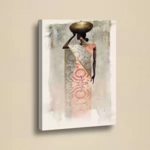 Image of CHNE220 Cream Brown Grey White Pink Decorative PU Leather Painting