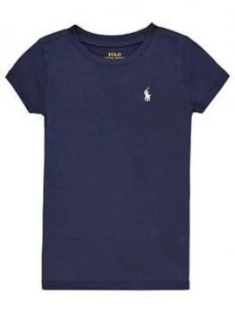 Image of Ralph Lauren Girls Classic Short Sleeve T-Shirt - Navy