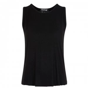 Image of Firetrap Rib Tank Top Ladies - Black
