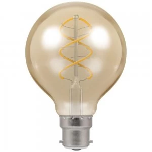Image of Crompton LED G80 BC B22 Spiral Filament Antique 6W Dimmable - Extra Warm White