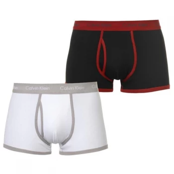 Image of Calvin Klein 2 Pack Trunks - Wht/Gry/Blk/Org
