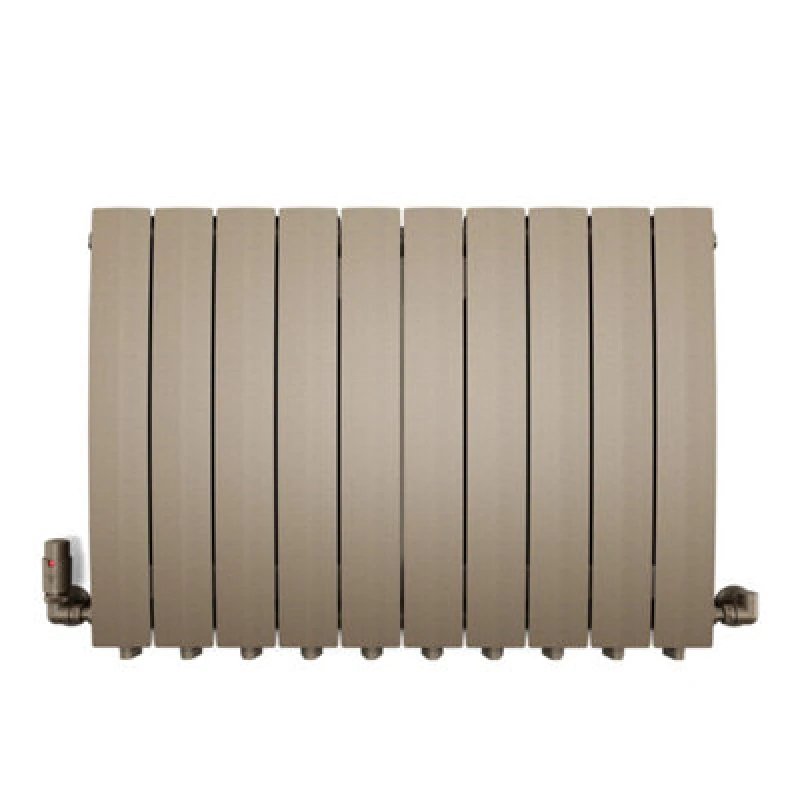 Image of Terma Bergamo Quartz Mocha Hydronic Horizontal Designer 3842Btu Radiator, (W)800mm X (H)590mm