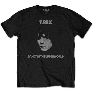 Image of T-Rex - Dandy Unisex Medium T-Shirt - Black