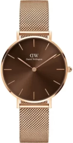 Image of Daniel Wellington Watch Petite Amber 32 Brown