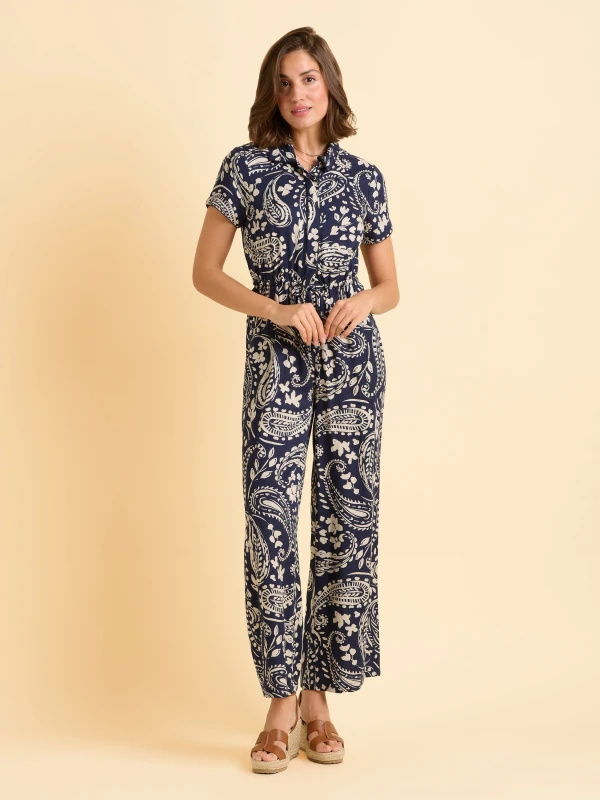 Image of Brakeburn Womens Kathie Jumpsuit in Beige Size: 8 Beige Female 8