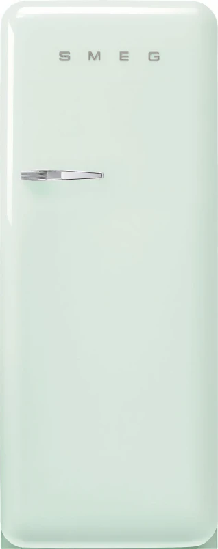 Image of Smeg 50s Style Retro Right Hand Hinge FAB28RPG6 153cm Small Fridge with Ice Box - Pastel Green - C Rated