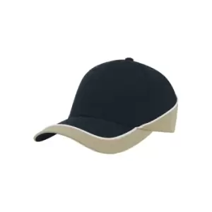 Image of Atlantis Racing Teamwear 6 Panel Cap (One Size) (Navy/Khaki)