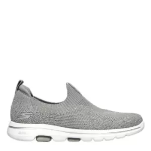 Image of Skechers GO Walk 5 Slip On Ladies Trainers - Silver