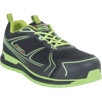 Image of PB200 Gravity Zero Black/Green Safety Trainers - Size 6 - Perf