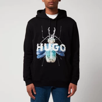 Image of HUGO Mens Dyberbug Hoodie - Black - M