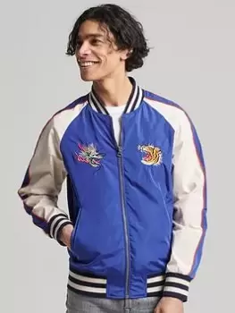 Image of Superdry Vintage Suikajan Jacket, Blue, Size L, Men